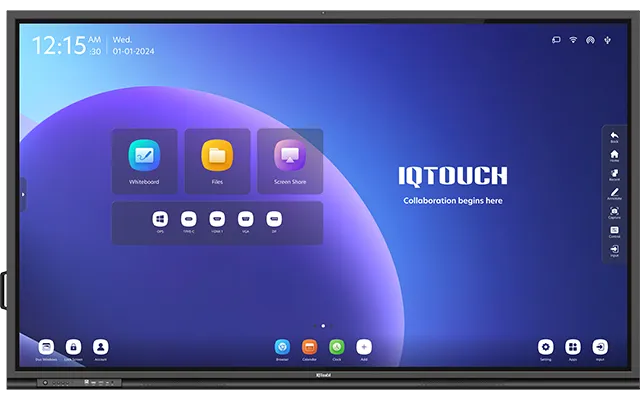 iqtouch Panel plano interactivo ha1100pro para empresas.