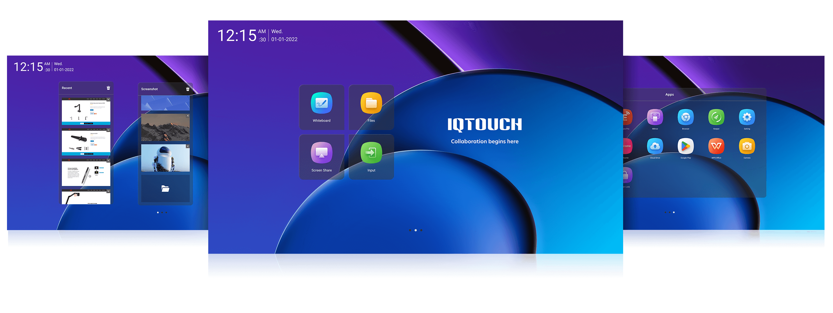 Интерактивная панель 20 касаний. IQTOUCH шаблон логотипа.