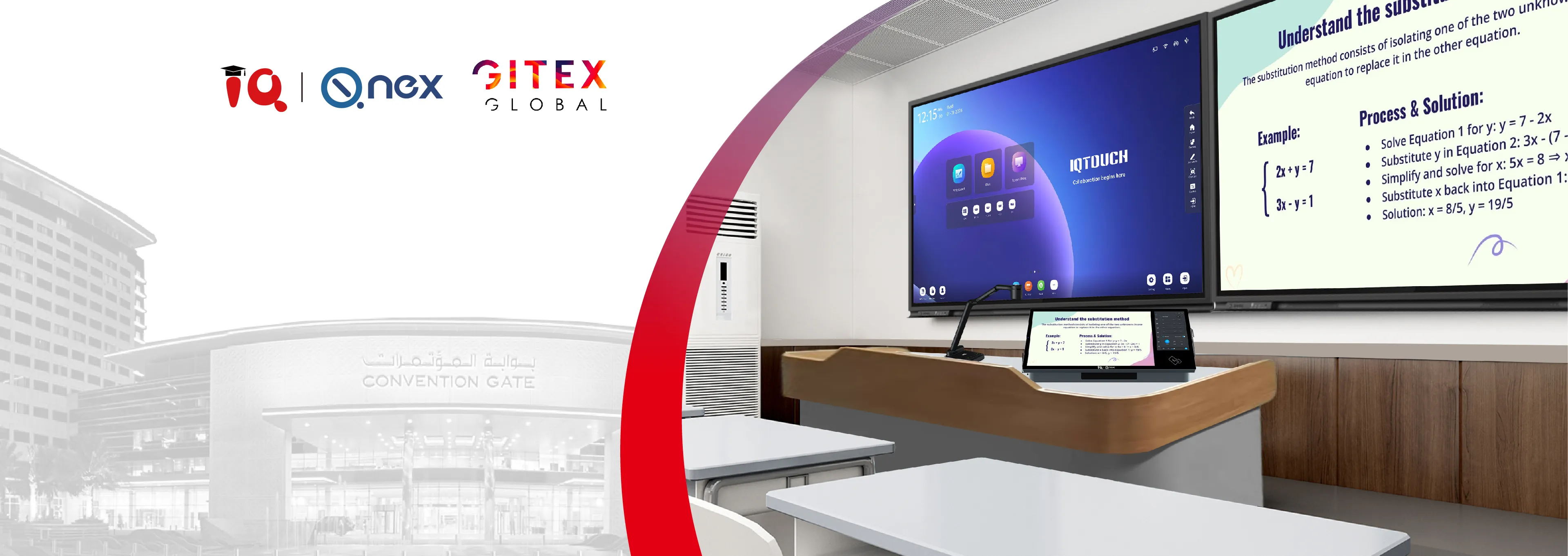 IQ&Q-NEX's booth for attending Gitex Dubai 2024